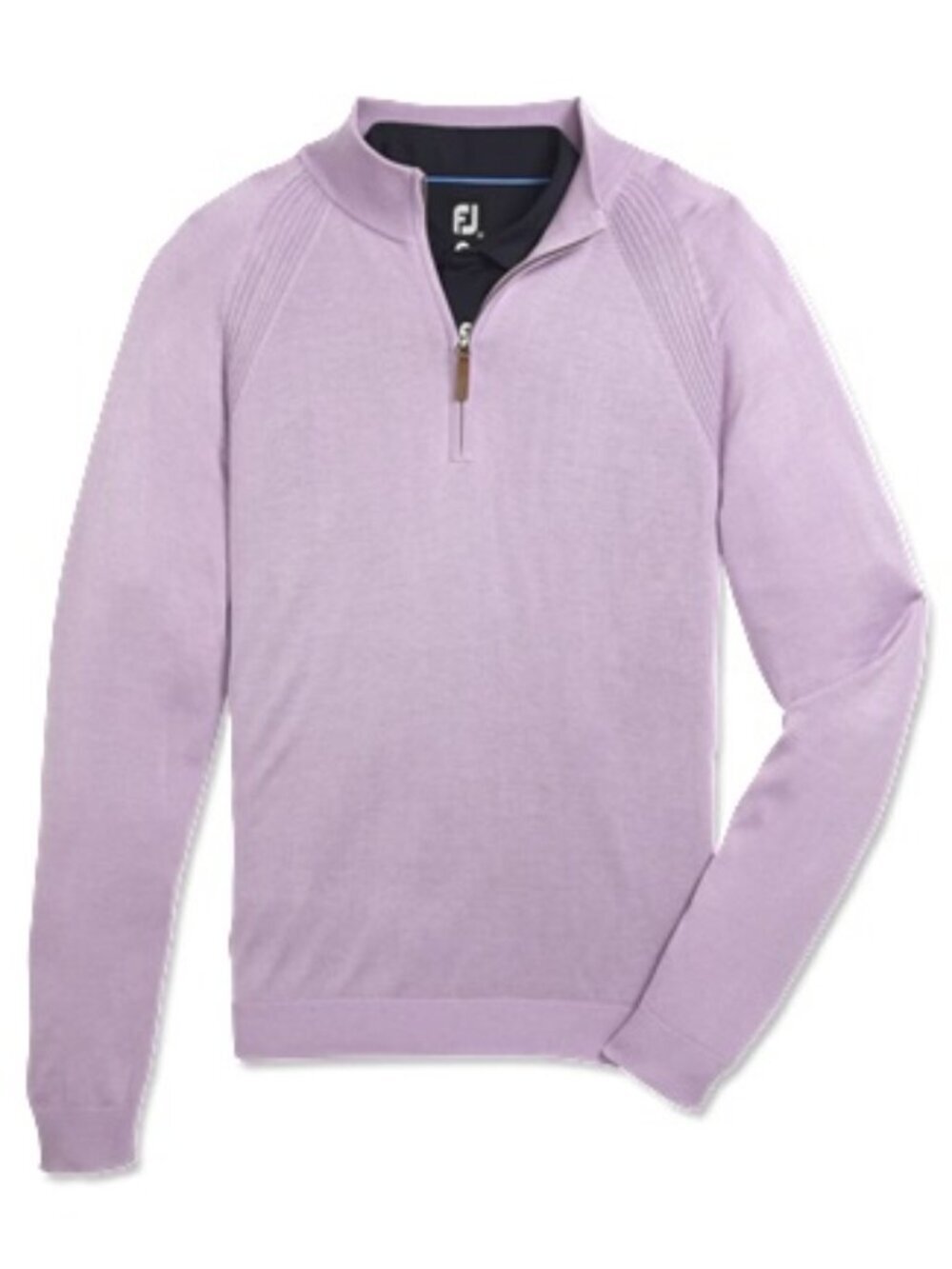 NWT FootJoy Men's Half-Zip Sweater in Heather Lavender Size XL Wool Blend
